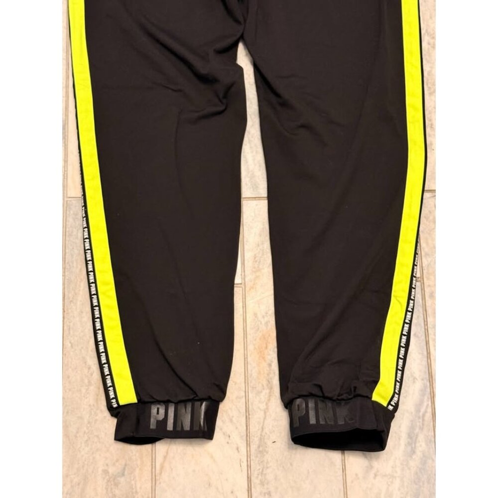 NEW PINK Victoria's Secret women's large black ULTIMATE jogger sweatpants - Picture 4 of 7